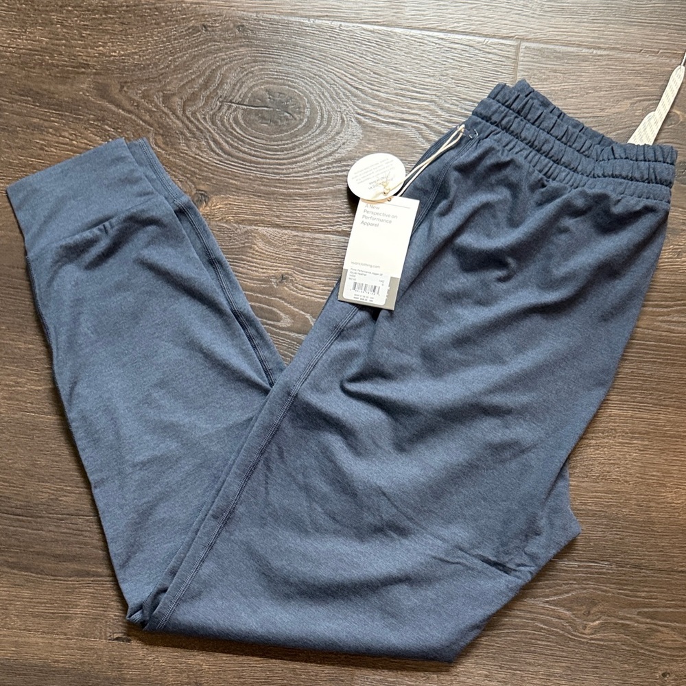 New Men’s Vuori Ponto Performance Jogger 28in Pants In Azure Heather Small